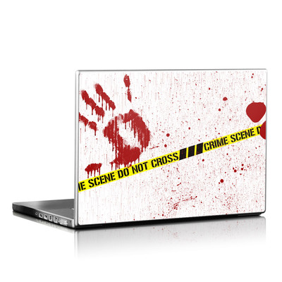Picture of DecalGirl LS-CRIME-REV DecalGirl Laptop Skin - Crime Scene Revisited