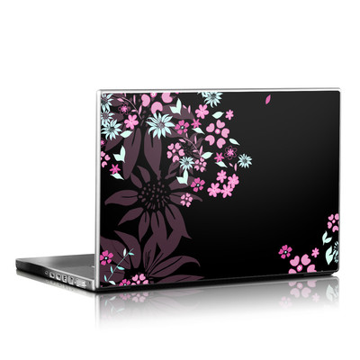 Picture of DecalGirl LS-DKFLOWERS DecalGirl Laptop Skin - Dark Flowers