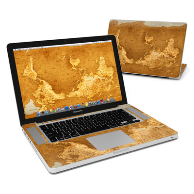 Upside Down Map Full-Size 360? Protector Skin Sticker for Apple MacBook Pro 15" Inch - Ultra Thin Protective Vinyl Decal wrap Cover