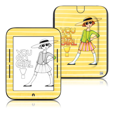 Picture of DecalGirl BNNT-GOGIRL DecalGirl Barnes and Noble Nook Touch Skin - You Go Girl