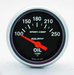 Autometer 3347 Mini-Sport Comp Oil Temp