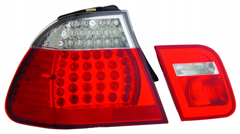 Picture of Anzo 321096 Led Taillights Red-Clear