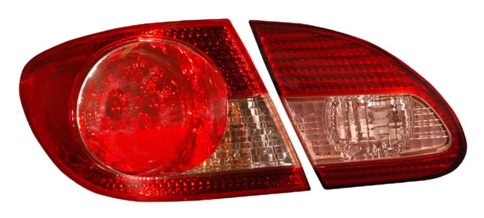 Picture of Anzo 321190 Led Taillights Red-Clear