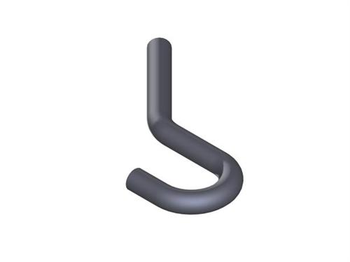 EXHAUST  Univ bent pipe SS 2.50'' 180-45