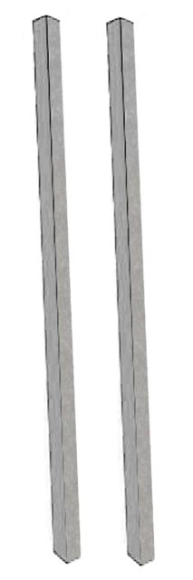 Picture of Aarco Products  Inc. DPP-2 Light Grey Plastic Lumber Post Set 4 in. x 4 in. x 120 in.