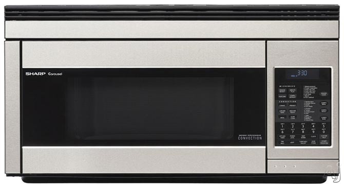 Picture of Sharp R1874T 1.1 CF  850 Watt OTR Convection Microwave - Stainless