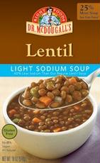 Picture of Dr. Mcdougalls 49681 Dr. Mcdougalls Lentil Vegetable Soup -6x18 Oz