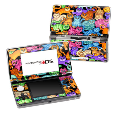 DecalGirl N3DS-CLRKIT DecalGirl Nintendo 3DS Skin - Colorful Kittens -  Decal Girl