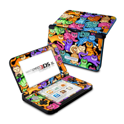 DecalGirl N3DX-CLRKIT DecalGirl Nintendo 3DS XL Skin - Colorful Kittens -  Decal Girl