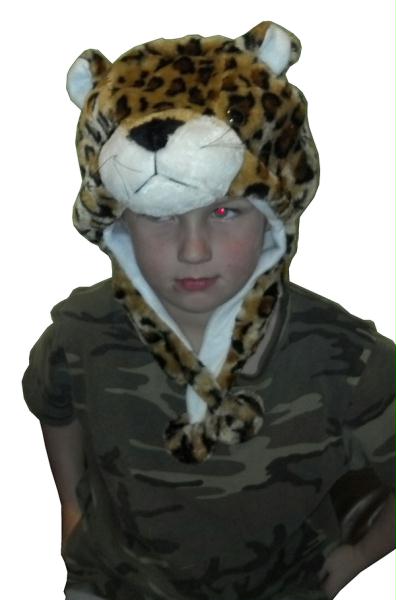 Picture of IWGAC 0126-10K-LEOPARD Kids Leopard Hat