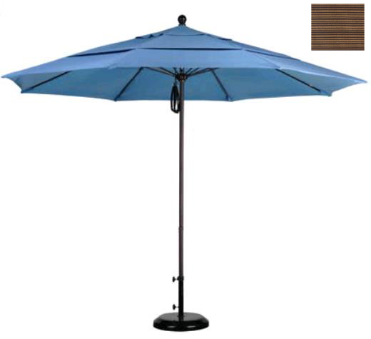 Picture of California Umbrella ALTO118117-FD10-DWV 11 ft. Fiberglass Market Umbrella PO DVent Bronze-Olefin-Terrace Sequoia