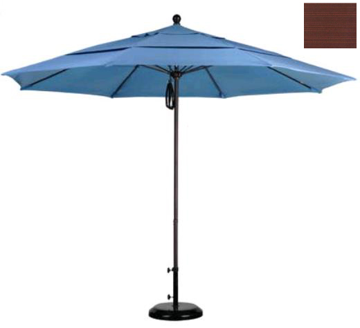 Picture of California Umbrella ALTO118117-FD12-DWV 11 ft. Fiberglass Market Umbrella PO DVent Bronze-Olefin-Terrace Adobe