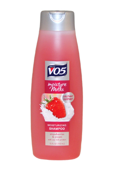 Picture of Alberto VO5 U-HC-2006 Moisture Milks Strawberries & Cream Shampoo - 15 oz - Shampoo
