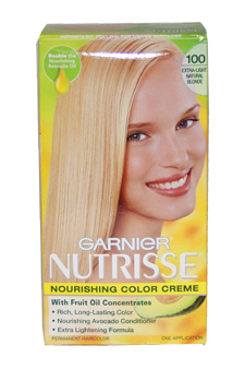 Picture of Garnier U-HC-1976 Nutrisse Nourishing Color Creme No.100 Extra Light Natural Blonde - 1 Application - Hair Color