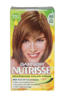 Picture of Garnier U-HC-1971 Nutrisse Nourishing Color Creme No.63 Light Golden Brown - 1 Application - Hair Color