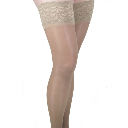 GABRIALLA Sheer Thigh Highs  Compression 2022 mmHg H40  XLarge  Beige
