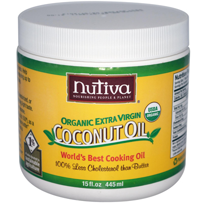 Picture of Nutiva 0389874 Extra Virgin Coconut Oil Organic - 15 fl oz