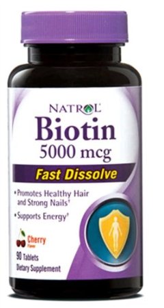 Picture of Natrol 1155167 Biotin  Strawberry Flavor  5000 mcg  90 Tablets - 90 Tablets