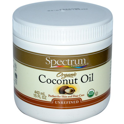 Picture of Spectrum Essentials 0585851 Organic  Coconut Oil  Unrefined  15 fl oz - 443 ml - 15 oz
