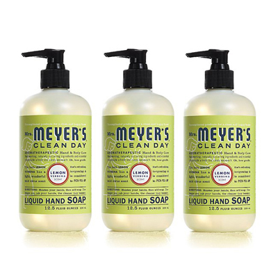 Picture of Mrs. Meyers 0814368 Liquid Hand Soap - Lemon Verbena - Case of 6 - 12.5 oz