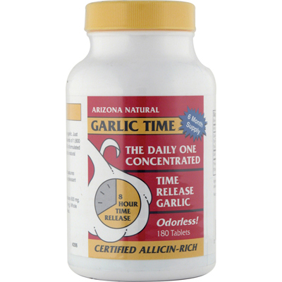 Picture of Arizona Natural Resource 1187780 Garlic Time - 180 Tablets
