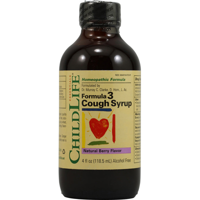 Picture of Child Life Essentials 1000678 Formula 3 Cough Syrup Natural Berry - 4 fl oz