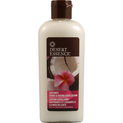 Picture of Desert Essence 1085828 Shine and Refine Hair Lotion Coconut - 6.4 fl oz