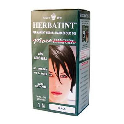 Picture of Herbatint 0226589 Permanent Herbal Haircolour Gel 1N Black - 135 mL