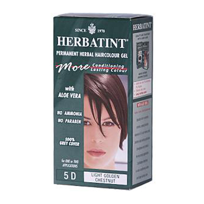 Picture of Herbatint 0226779 Permanent Herbal Haircolour Gel 5D Light Golden Chestnut - 135 mL