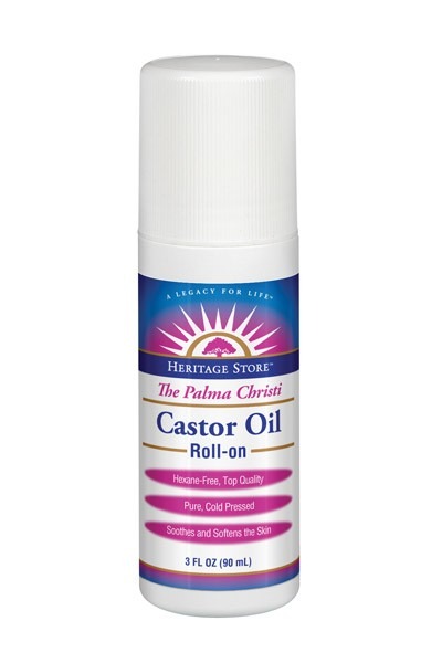 Picture of Heritage Store 0859652 The Palma Christi Castor Oil Roll-On - 3 fl oz