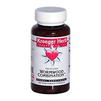 Picture of Kroeger Herb 0420513 Wormwood Combination - 100 Vegetarian Capsules