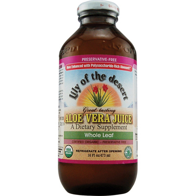Picture of Lily Of The Desert 0536219 Aloe Vera Juice Whole Leaf - 16 fl oz