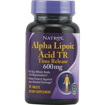 Picture of Natrol 0592899 Alpha Lipoic Acid Time Release - 600 mg - 45 Tablets