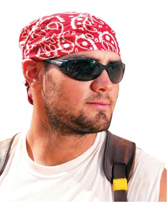 Ergodyne Chill-Its 6710 Evaporative Cooling Triangle Hat - Stars and Stripes - 12323