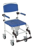 Picture of Drive Medical NRS185007 Aluminum Rehab Shower Commode Chair with 5 in. Casters