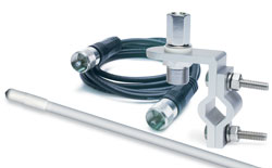 Picture of RoadPro RP-83W 3 ft. Standard Series Mirror Mount Fiberglass CB Antenna Kit - White