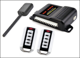 Picture of Crimestopper SP202 SecurityPlus- TM Deluxe 1-Way Alarm & Keyless Entry System Two 5-Button Remotes