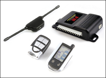 Picture of Crimestopper SP302 SecurityPlus- TM Deluxe 2-Way Alarm &amp; Keyless Entry System LCD &amp; Sidekick