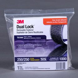 Picture of 3M TB3560 1 x 10 ft. Dual Lock Reclosable Fastener Clear