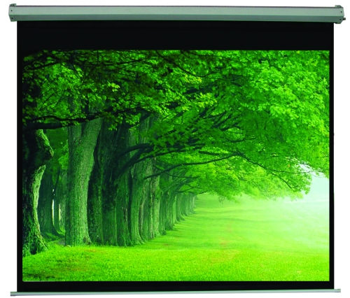 Picture of Tygerclaw PM6302 TygerClaw 100 in. Noiseless Motorized Projector Screen - Black