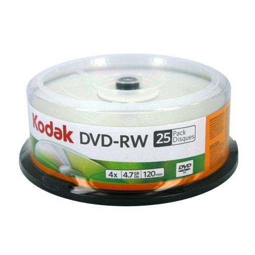 Picture of Kodak Dvdplusrw Rewriteable 4.7Gb 25 Pack Spindle - 50128
