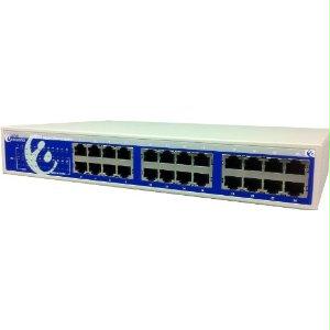 Picture of Amer Networks Sgrd24 24 Port 10-100-1000Mbps Gigabit Ethernet Switch Fanless Rackmount-Desktop