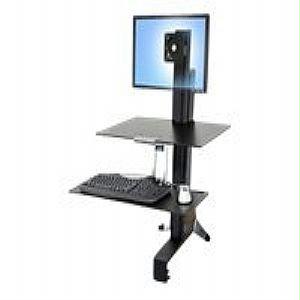 Picture of Ergotron 33-350-200 Workfit-S Sit-Stand Workstation For Single Lcd Monitor  Ld  With Worksurface And