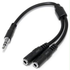 Startech Muy1Mffs Split One Headphone Jack Into Two Separate Jacks - 3.5Mm Audio Splitter - Mini J