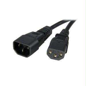 Startech Pxt1002 Extend Your Computer Power Connection Distance By 2Ft - 2Ft C14 To C13 Power Cor