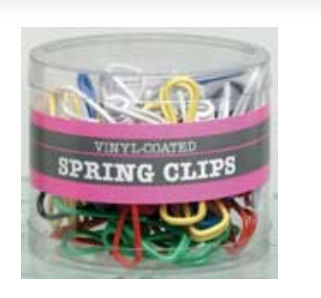 Picture of Baumgartens Spring Clips 25 Pack ASSORTED Colors (ES-3100)