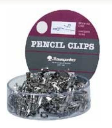 Pencil Clips 100 Pack CHROME (67953)