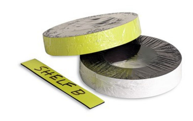 Magnetic Label Tape 50' x 1 Yellow ()