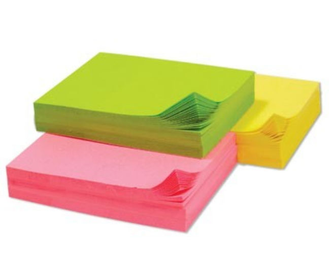 Picture of Baumgartens Adhesive Mini Notepad ASSORTED Colors (77100)