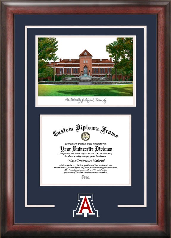 Picture of Campus Images AZ996SG University of ArizonaSpirit Graduate Frame with Campus Image